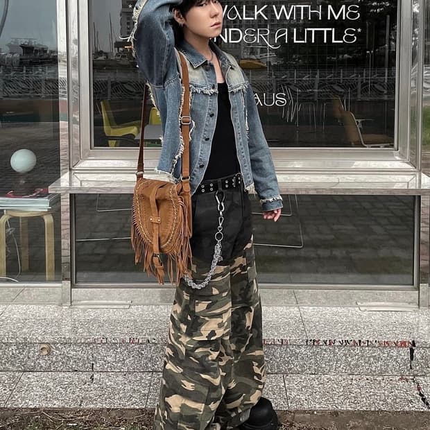 Fringe denim jacket