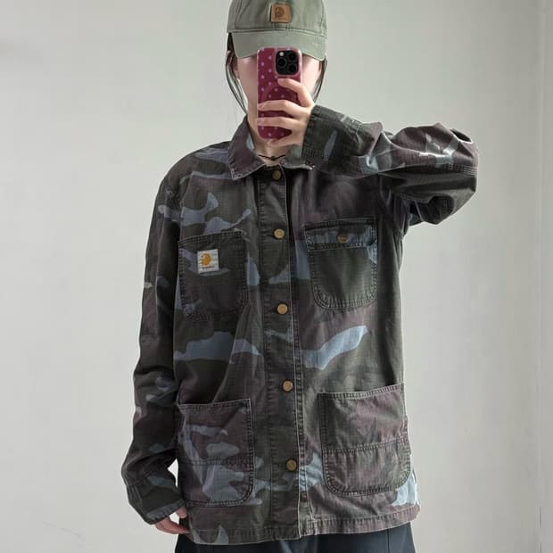 칼하트 wip 카모 자켓