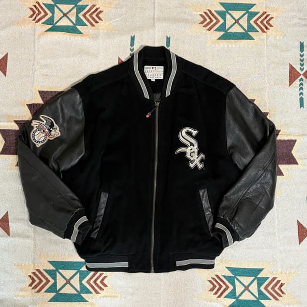 화이트삭스 리얼레더 바시티 자켓 / MLB leather varsity