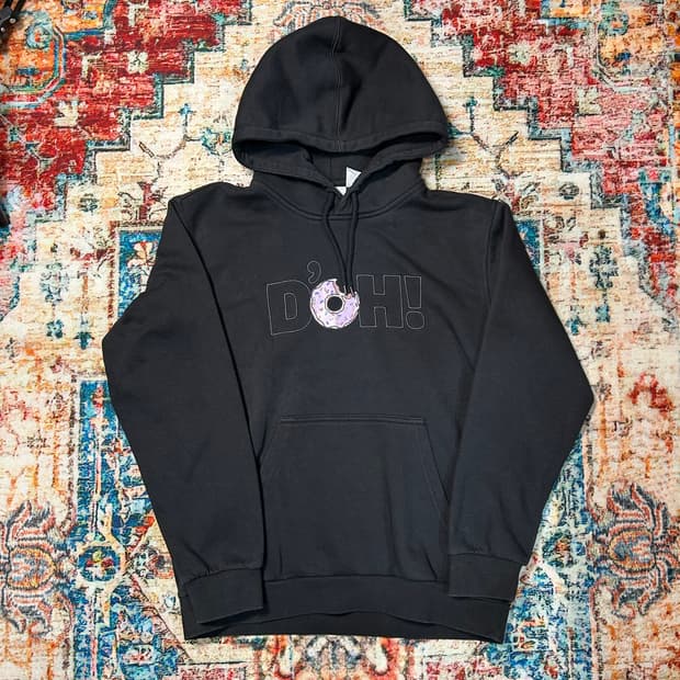 [L] 아디다스X심슨 D’oh 프린팅 후드티