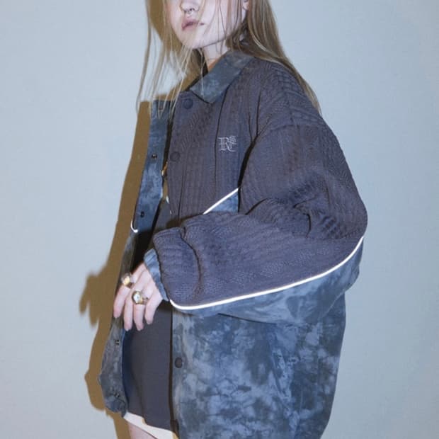 RSSC KNIT & DYED DENIM JACKET - CH/BR