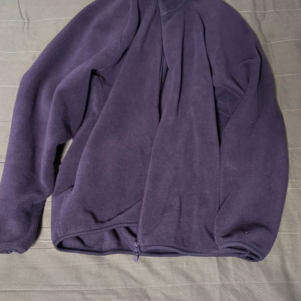 유니클로 후리스 퍼플