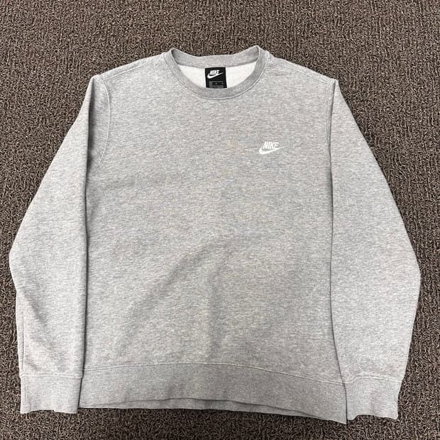 NIKE 나이키 기모 맨투맨 그레이 M