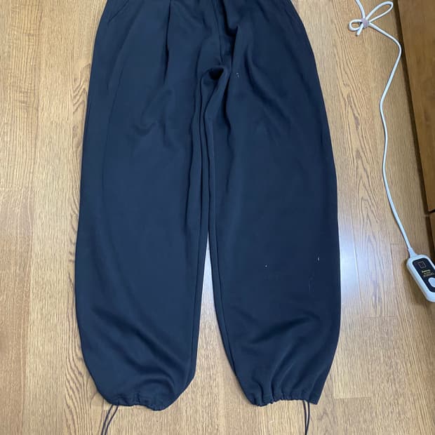 헤이 스트링 스웻 팬츠 블랙 os