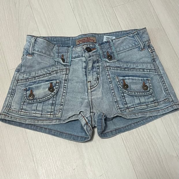 파리스블루 빈티지 데님 쇼츠 y2k 00's