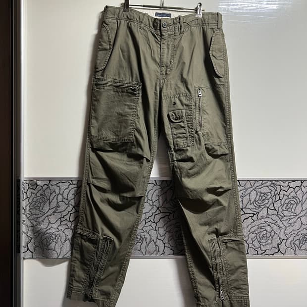 빈티지 쉐비뇽 멀티포켓 카고팬츠