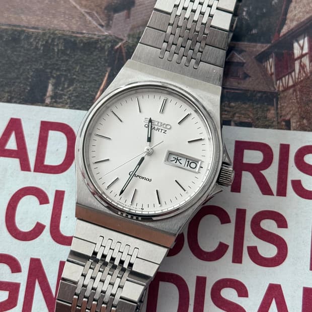 Seiko 세이코 쿼츠 Chronos Day-Date 1983