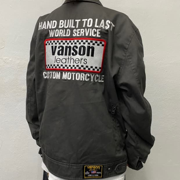 vanson 반슨 더블 와펜 자켓 XL