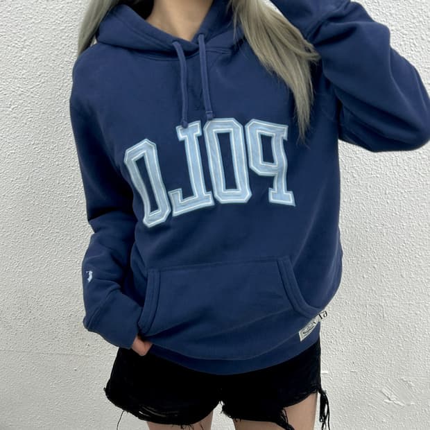 폴로 랄프로렌 소라로고 딥블루 후드 M