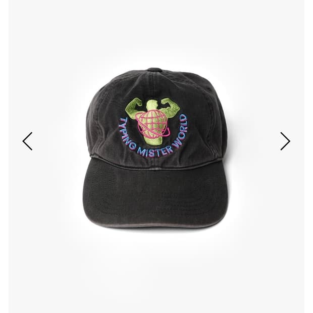 타이핑 미스테이크 더스티 블랙 80-90년대 빈티지 캡