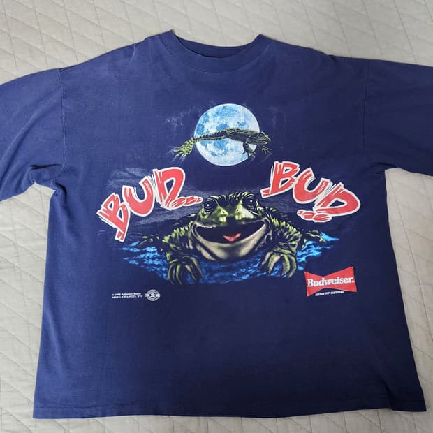 [XL] 90s 버드와이저 프로모 빈티지 티셔츠