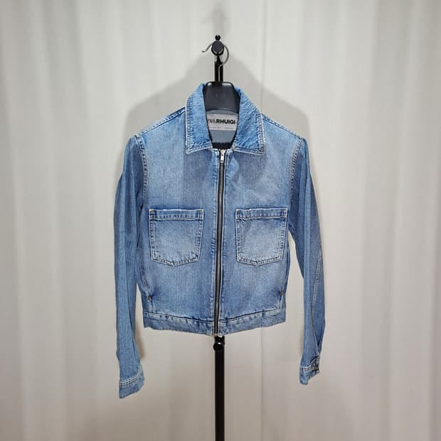 (택포) 자라 루이지 크롭 데님 자켓  S B