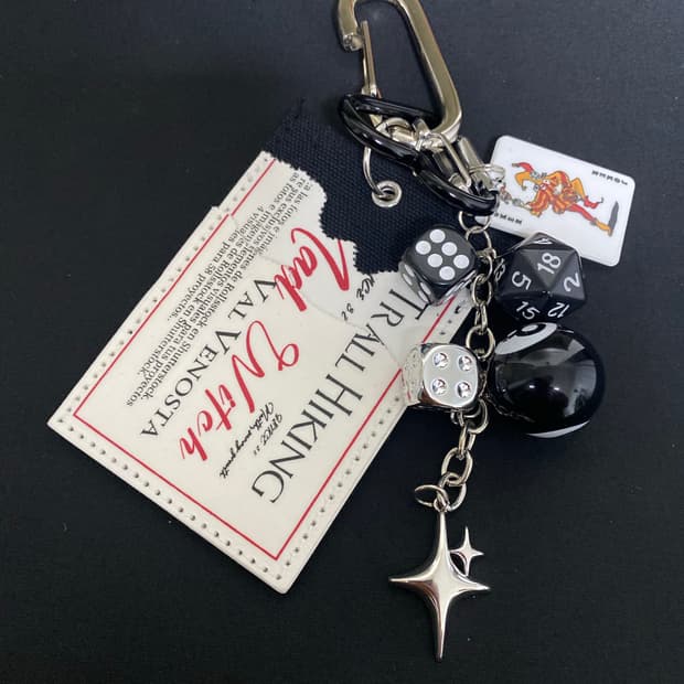 빈티지 카드 케이스 키링