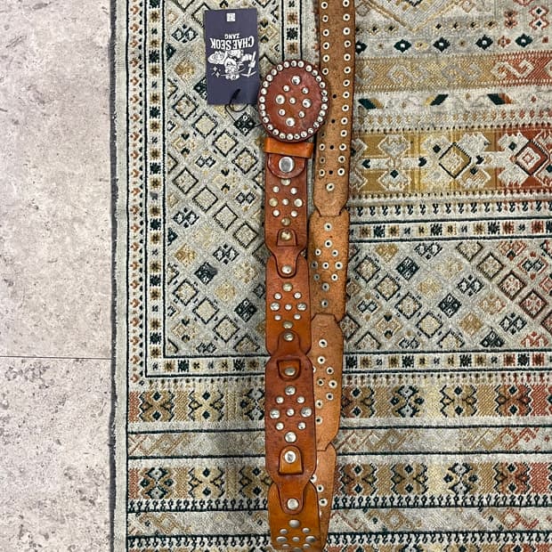 빈티지 가죽 벨트 브라운 #csz2867