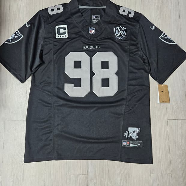 Nike 풋볼져지 nfl  레이더스 너바다 에디션 블록코어룩 올드스쿨