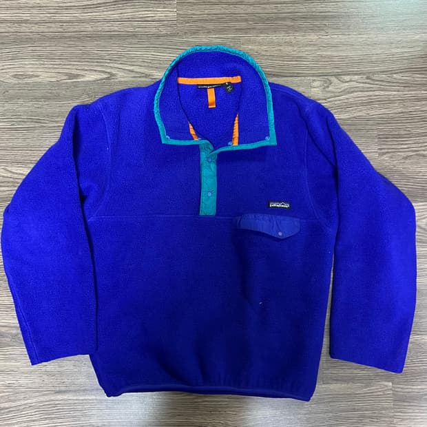 USA Made 파타고니아 90s 신칠라 퍼플 후리스 플리스 리듬 딥파일