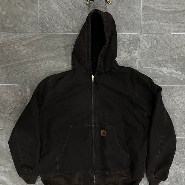 (XL) 칼하트 덕 액티브 후드자켓 J130 DKB 다크브라운