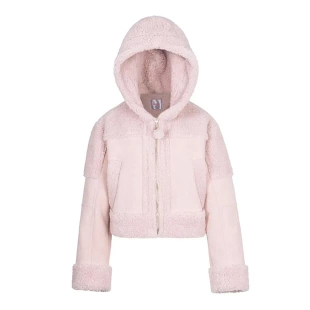 아이당클럽 베메클 슈슈체리 시어링 자켓 핑크 무스탕아이당클럽 베메클 슈슈