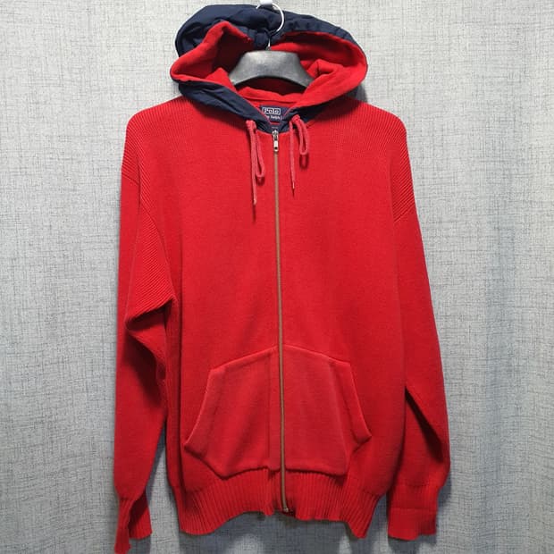 폴로랄프로렌 남성 니트 후드 집업 