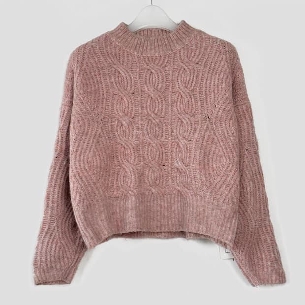 시스템 케이블 울 니트