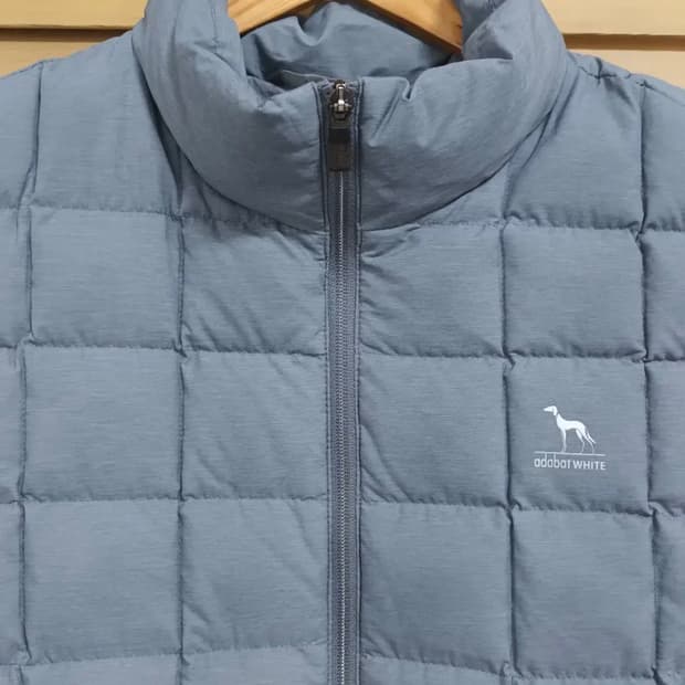아다바트 화이트 남성 덕다운패딩조끼 100사이즈
