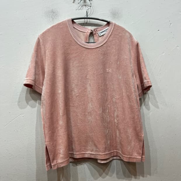 소니아 리키엘 벨벳 하프 탑 Made in FRANCE