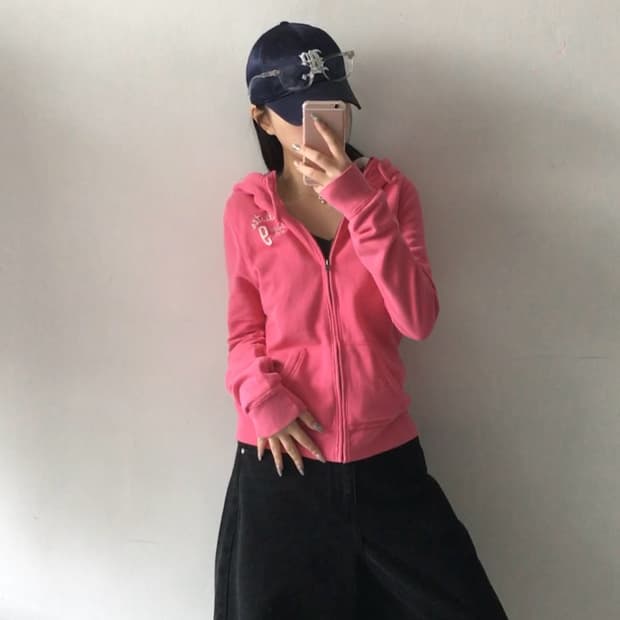 홀리스터 미니로고 후드집업