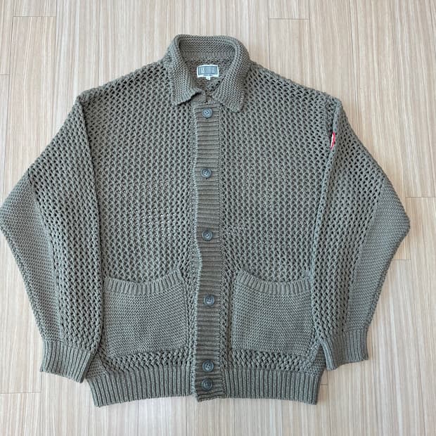 카브엠트 칼라드 메쉬 니트 가디건