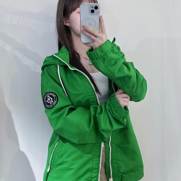 아베크롬비 사이드로고 후드 바람막이