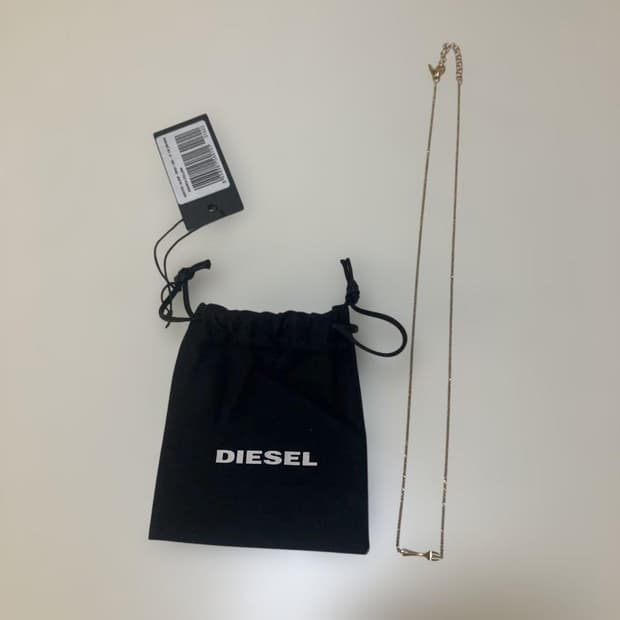 Diesel fork necklace