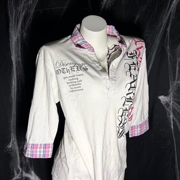 gal y2k check layered tee