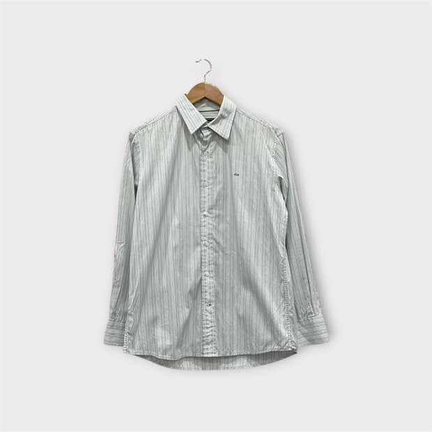 라코스테 그린블루 스트라이프 셔츠 남성 100 (40사이즈)