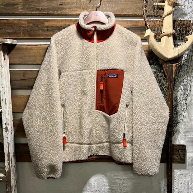[S]파타고니아 레트로 X 화이트 플리스 자켓