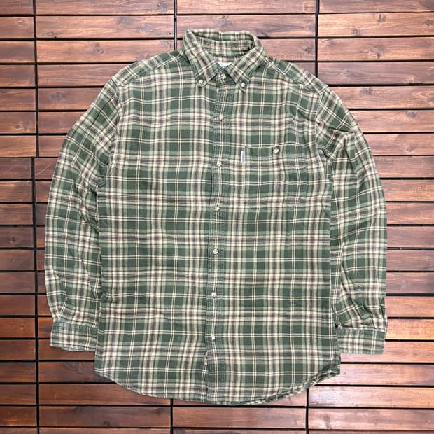 (M) 칼하트 원 포켓 플란넬 체크 셔츠