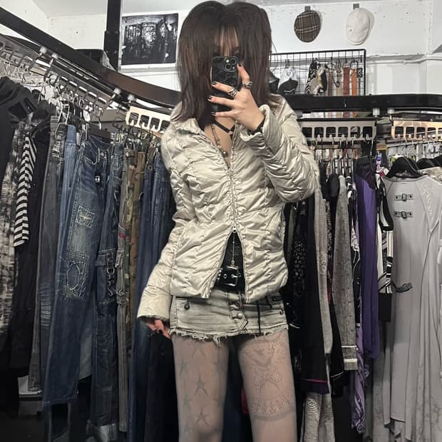 셔링 투웨이 패딩