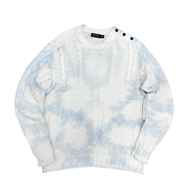 폴로 숄더버튼 노르딕 아란 케이블니트(XL)