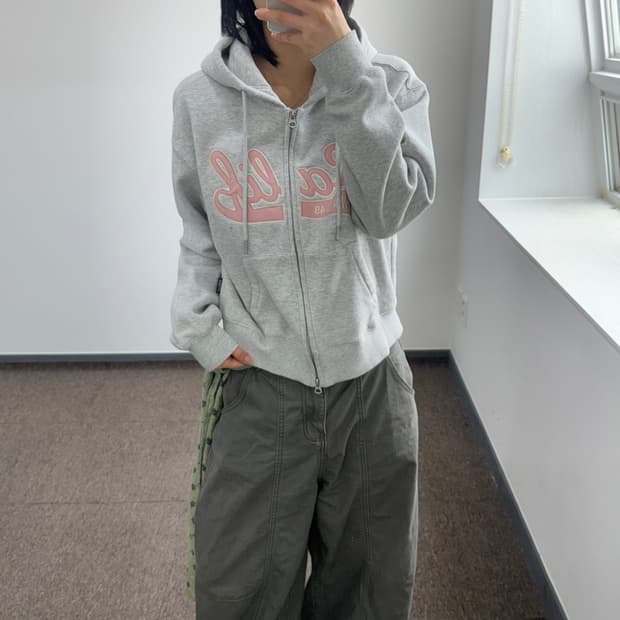 Who A U 후아유 캘리포니아 멜란지 후드집업