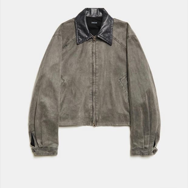 더일마 그레이 데님 봄버자켓