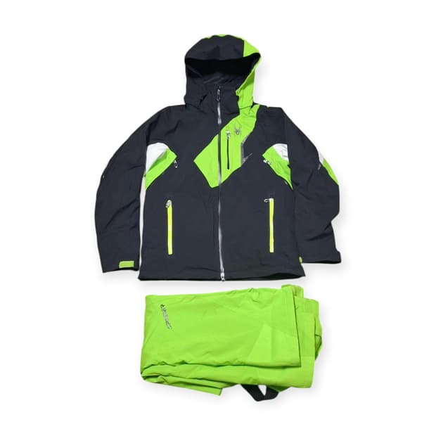 M)스파이더 스키복 세트 SPYDER 보드복 네온 상하의 