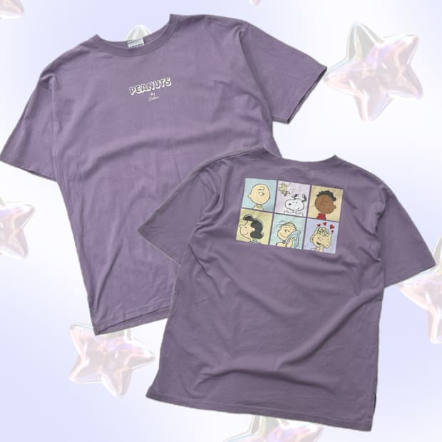 💟재팬 스누피 프린팅 반팔 티셔츠 💟 캐릭터 굿즈 러블리