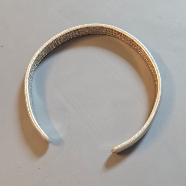 반야심경 각인 뱅글 팔찌 폭 8mm