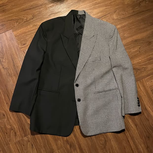 mathieu seoul 하프 앤 하프 자켓