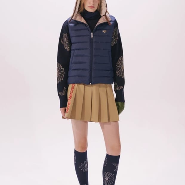 마르디 메크르디 리버시블 덕다운 경량패딩 베스트 S