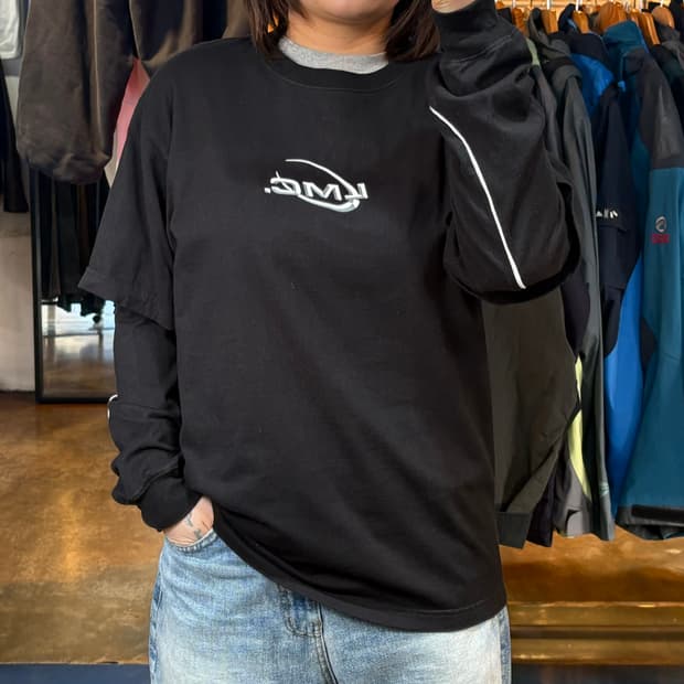 LMC 레이어드 블랙 롱슬리브