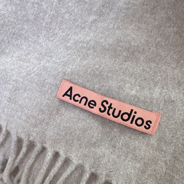 아크네 스튜디오 머플러 오트밀 멜란지 오버사이즈