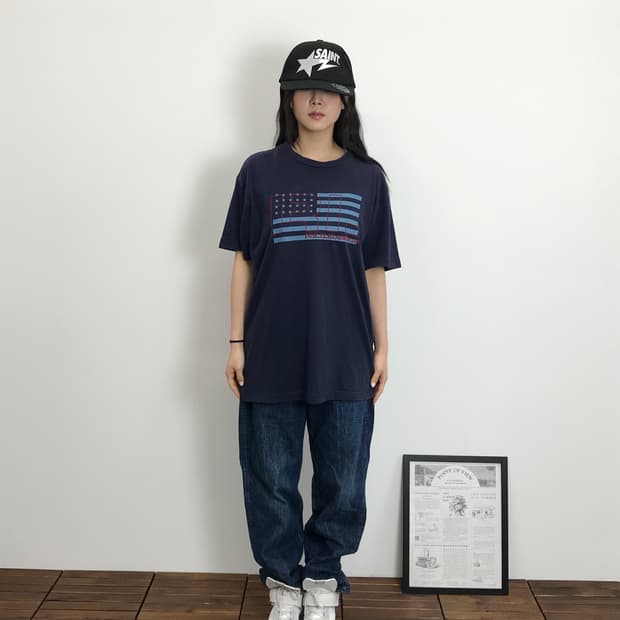Polo Jeans Flag Graphic T-Shirt