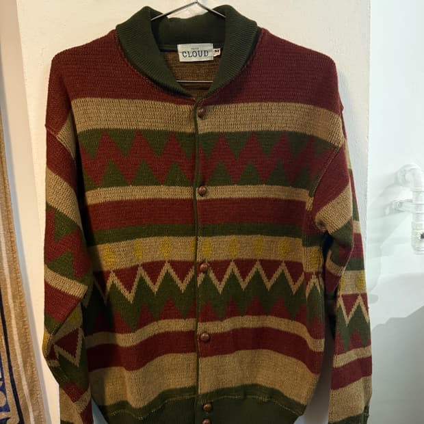 Jpn VTG CLOUD 나바호 가디건