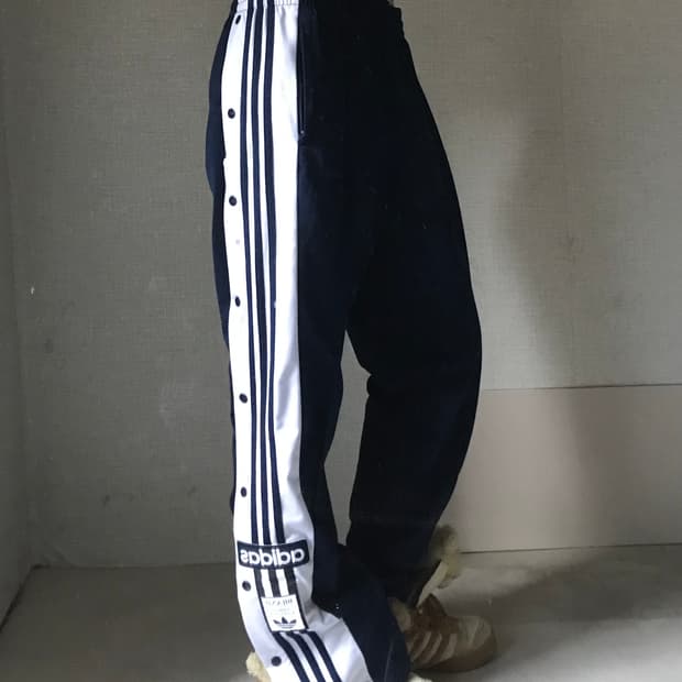 아디다스 네이비 아디브레이크 버튼 팬츠