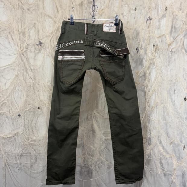 Y2K LOLITA JEANS back buckle pants
