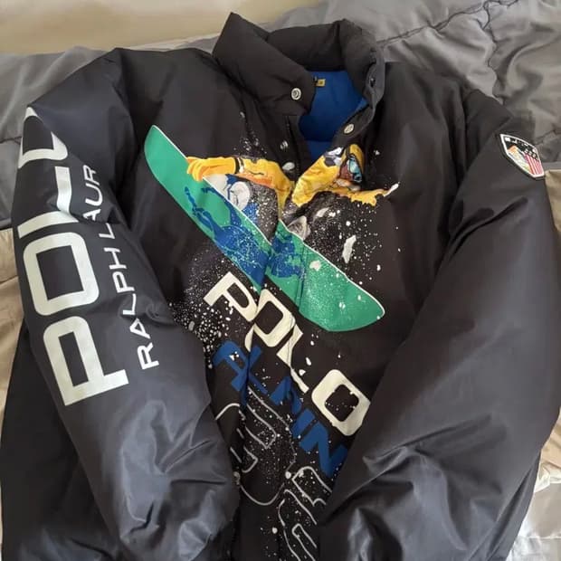 폴로 스포츠맨 패딩 